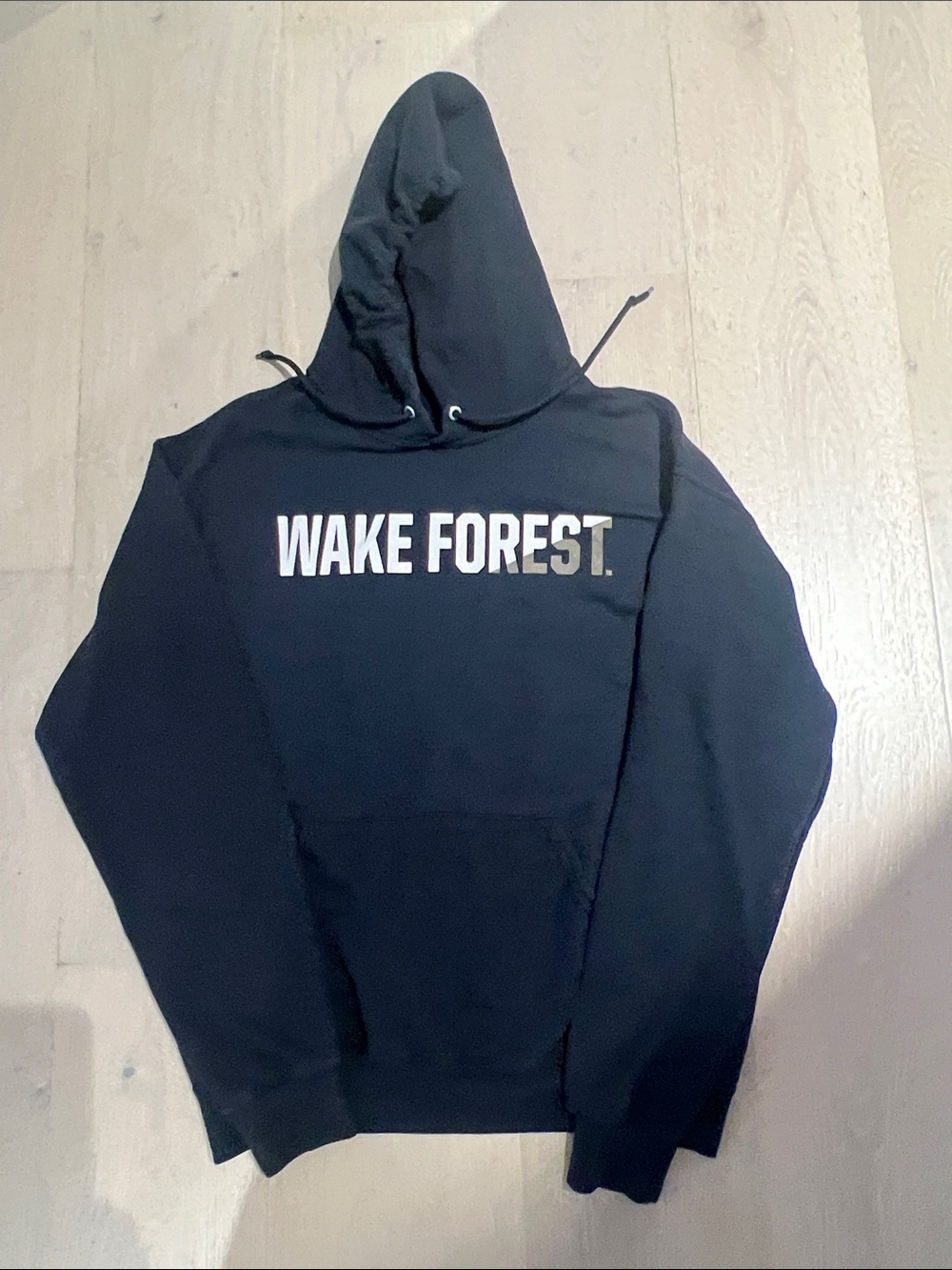 Wake Forest Jerzees Black Pullover Hoodie - adult medium